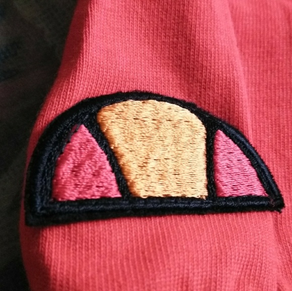 Ellesse Color Block Long Sleeve Red/white/Blue - Picture 3 of 8